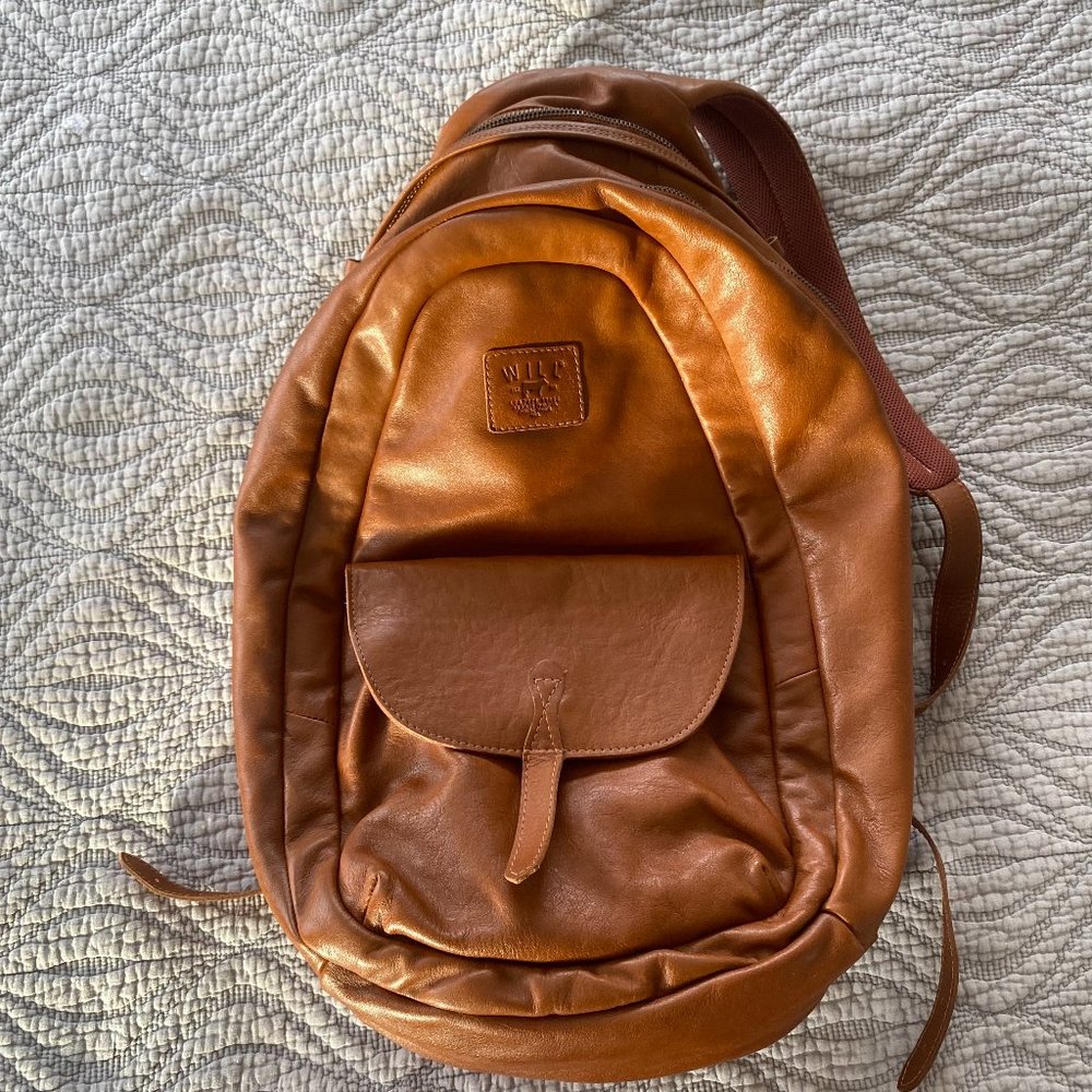 Will Leather Goods - Leather Backpack with Rain cover